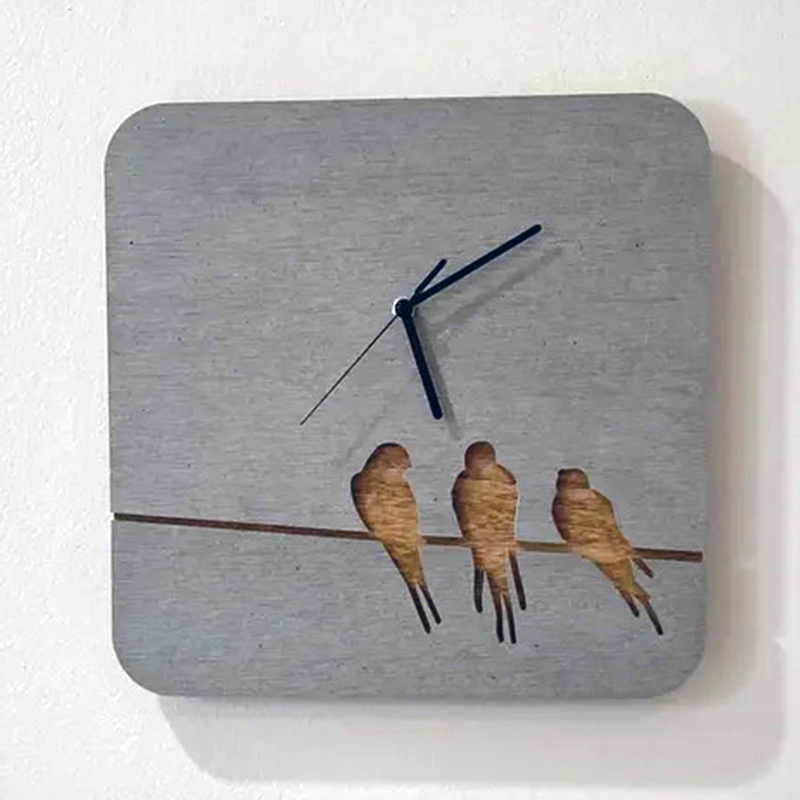 Concrete and Wood Wall Clocks Designs