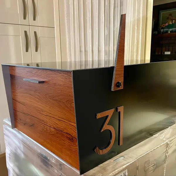 Modern Post Mounted Mailbox  - Contemporary Post Mounted Mailbox Type 4XL