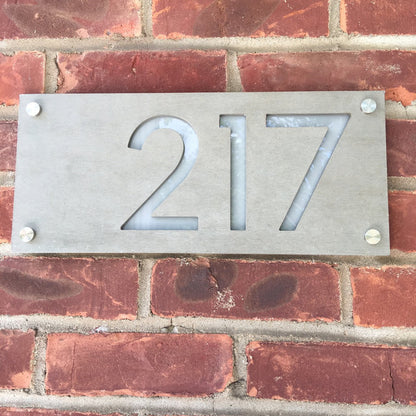Concrete Address Plaque - Signs
