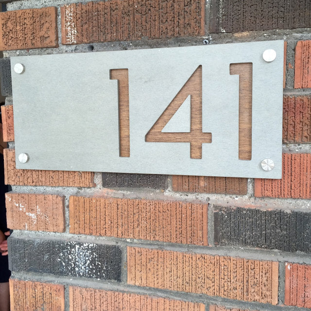 Concrete Address Plaque - Signs