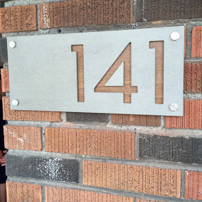 Concrete Address Plaque - Signs