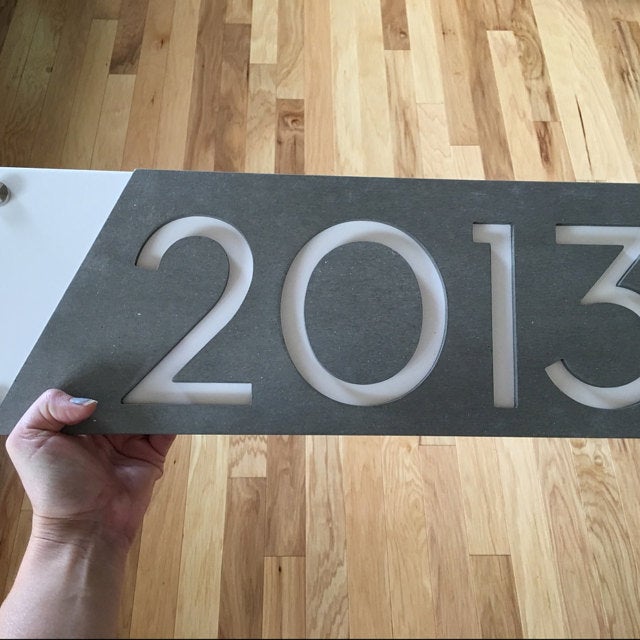 Concrete Address Plaque - Signs