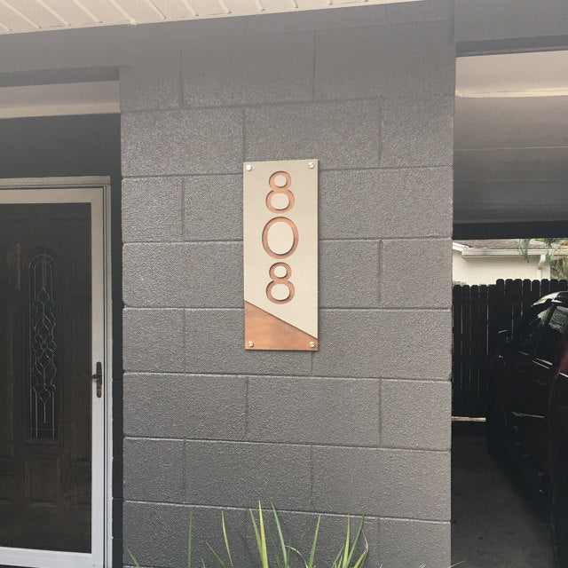 Concrete Address Plaque - Signs