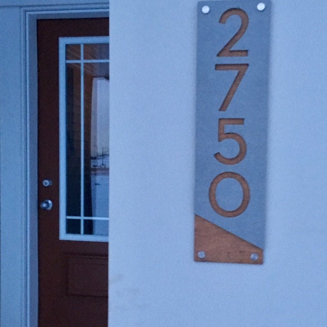Concrete Address Plaque - Signs