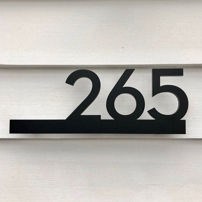 Underline House Numbers - LED Signs with Name / Address