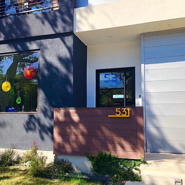 Underline House Numbers - LED Signs with Name / Address