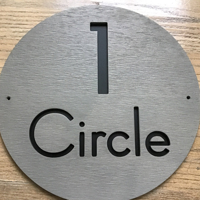 Concrete Address Plaque - Signs