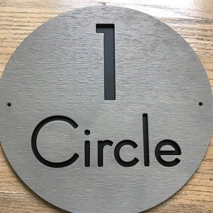 Concrete Address Plaque - Signs