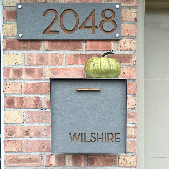 Type 1 - Wall Mounted Mailbox with Custom Door Styles & Body Colors