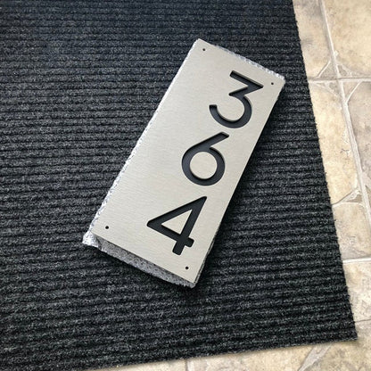 Concrete Address Plaque - Signs
