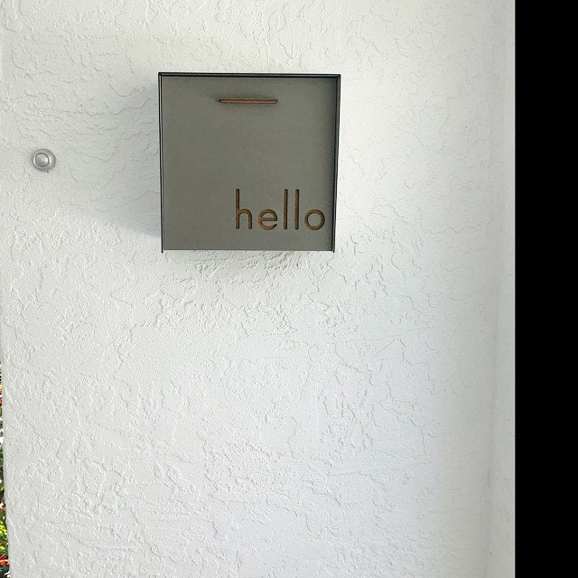 Type 1 - Wall Mounted Mailbox with Custom Door Styles & Body Colors