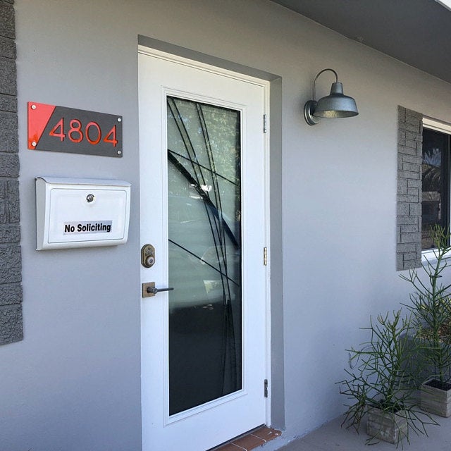 Concrete Address Plaque - Signs