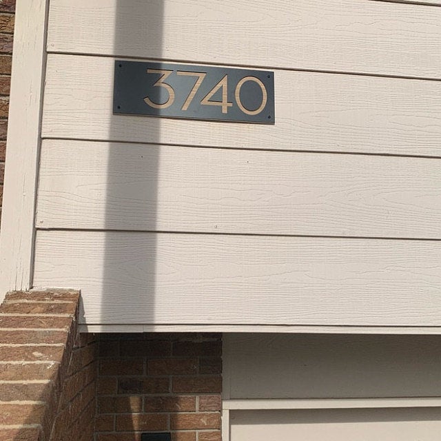 Concrete Address Plaque - Signs