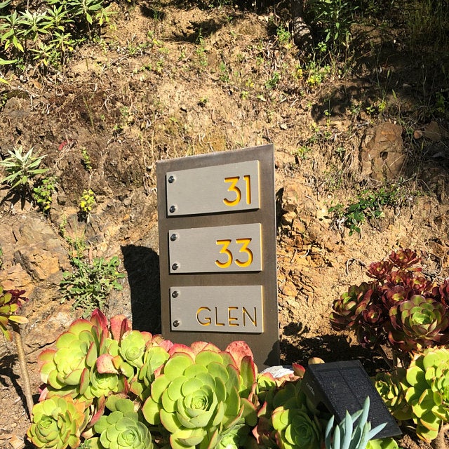 Concrete Address Plaque - Signs