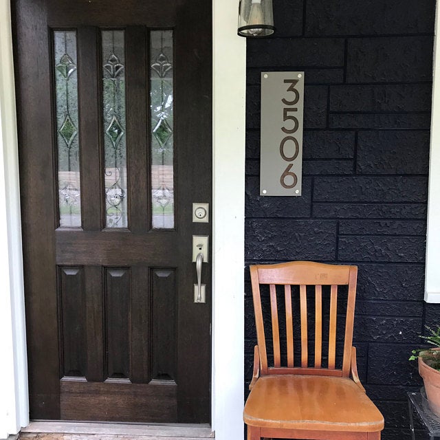 Concrete Address Plaque - Signs