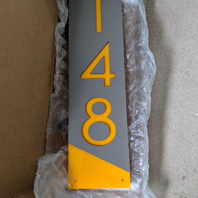 Concrete Address Plaque - Signs
