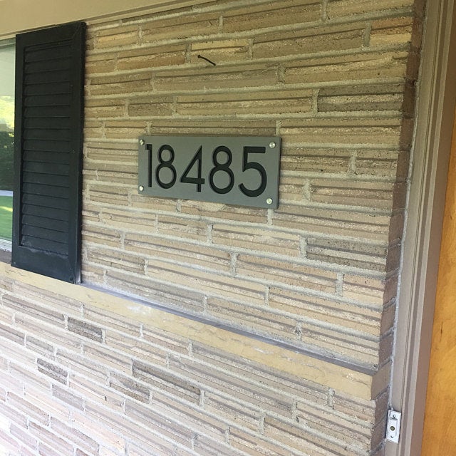 Concrete Address Plaque - Signs