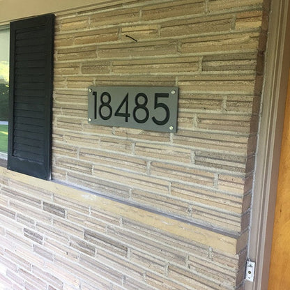 Concrete Address Plaque - Signs