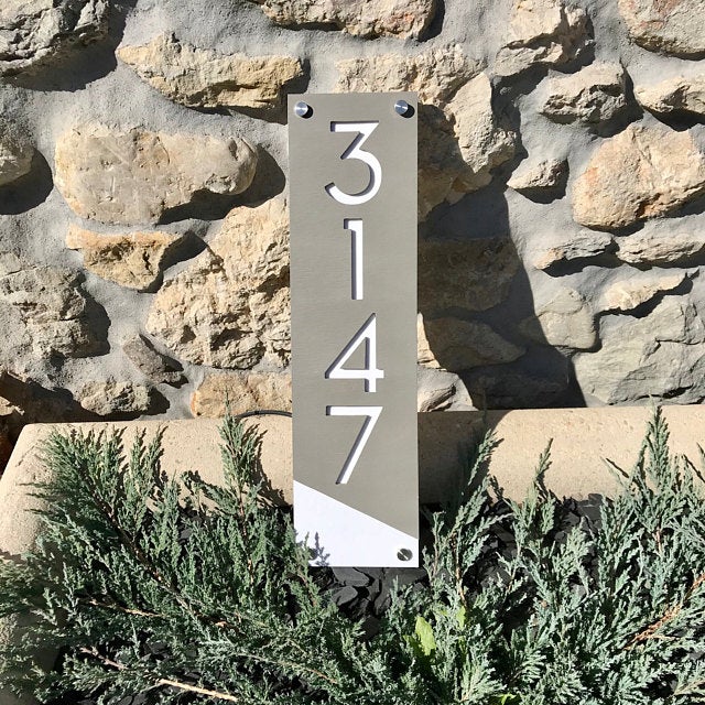 Concrete Address Plaque - Signs