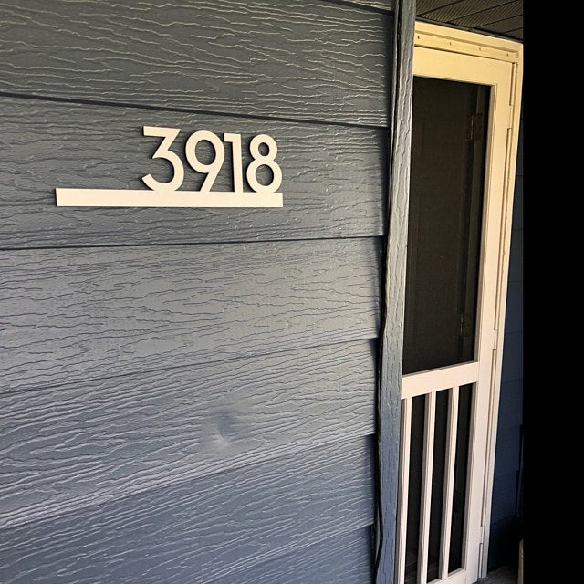 Underline House Numbers - LED Signs with Name / Address