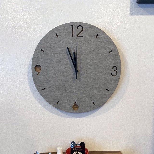 Concrete and Wood Wall Clocks Designs