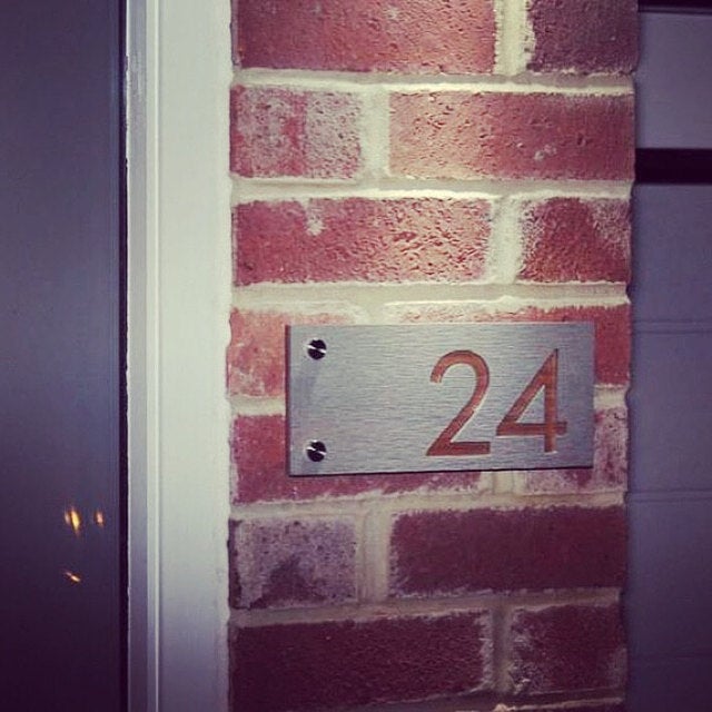 Concrete Address Plaque - Signs