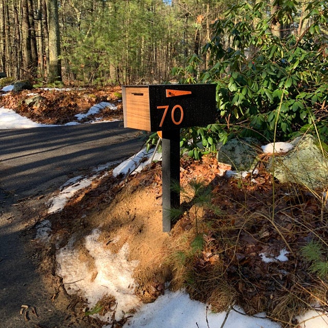 Modern Post Mounted Mailbox  - Contemporary Post Mounted Mailbox Type 4XL