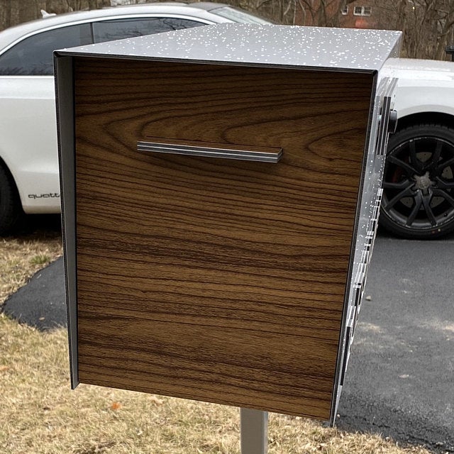 Modern Post Mounted Mailbox  - Contemporary Post Mounted Mailbox Type 4