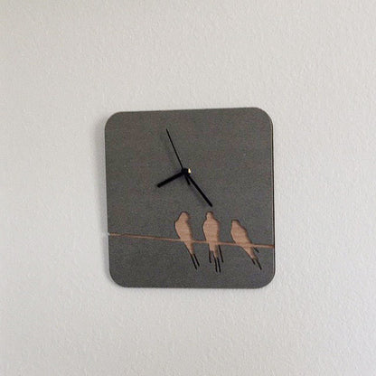 Concrete and Wood Wall Clocks Designs