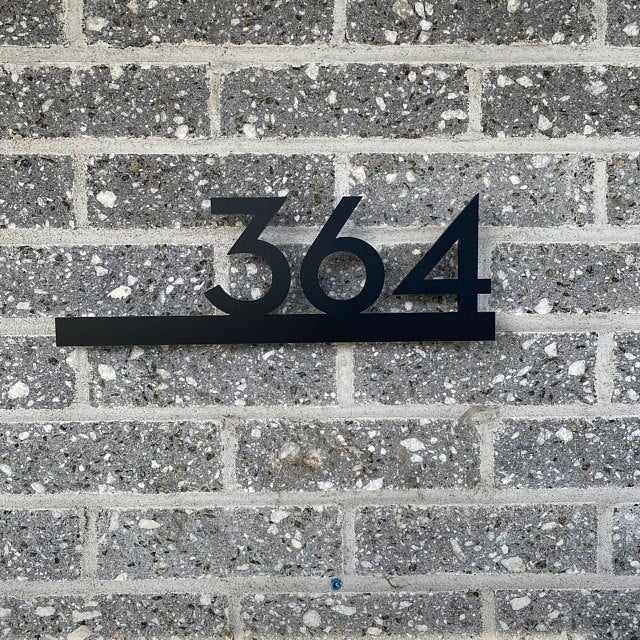 Underline House Numbers - LED Signs with Name / Address