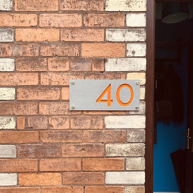Concrete Address Plaque - Signs