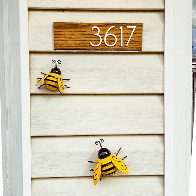 Solid Wood Address Plaques African Teak (Iroko) - Signs