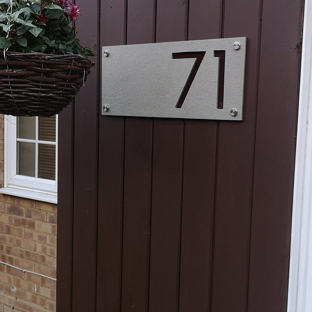 Concrete Address Plaque - Signs