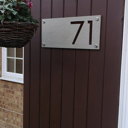 Concrete Address Plaque - Signs