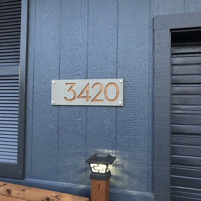 Concrete Address Plaque - Signs