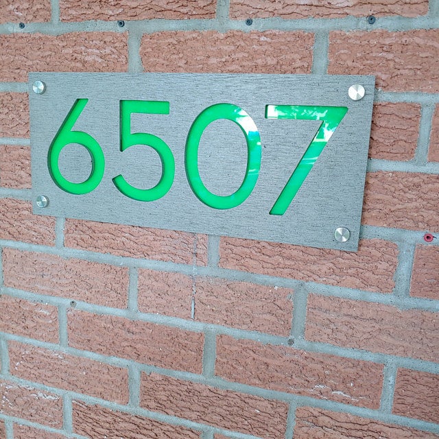Concrete Address Plaque - Signs