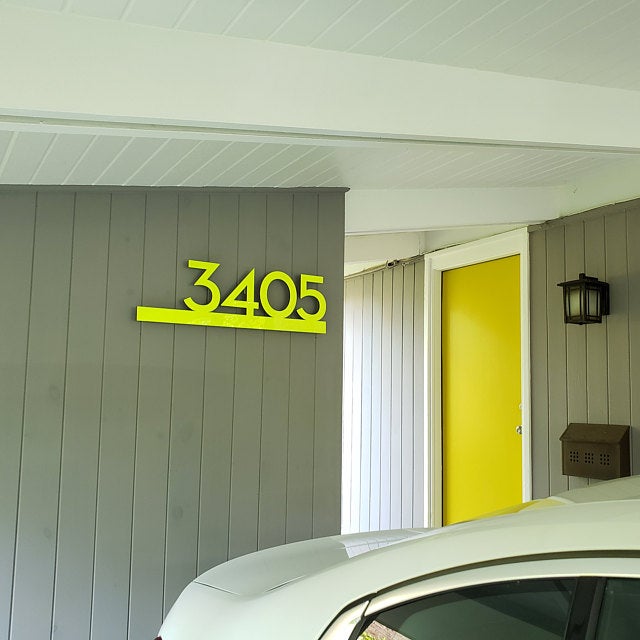 Underline House Numbers - LED Signs with Name / Address