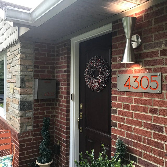 Concrete Address Plaque - Signs