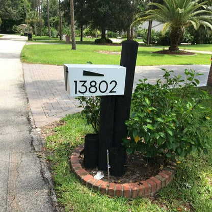 Modern Post Mounted Mailbox  - Contemporary Post Mounted Mailbox Type 4