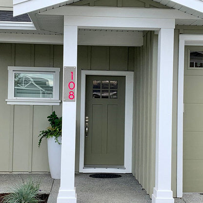 Concrete Address Plaque - Signs