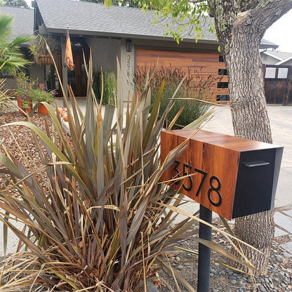 Modern Post Mounted Mailbox  - Contemporary Post Mounted Mailbox Type 4