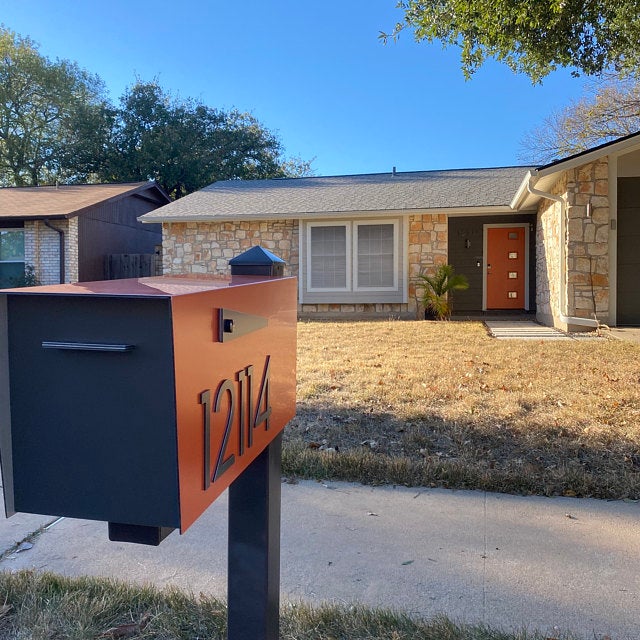 Modern Post Mounted Mailbox  - Contemporary Post Mounted Mailbox Type 4