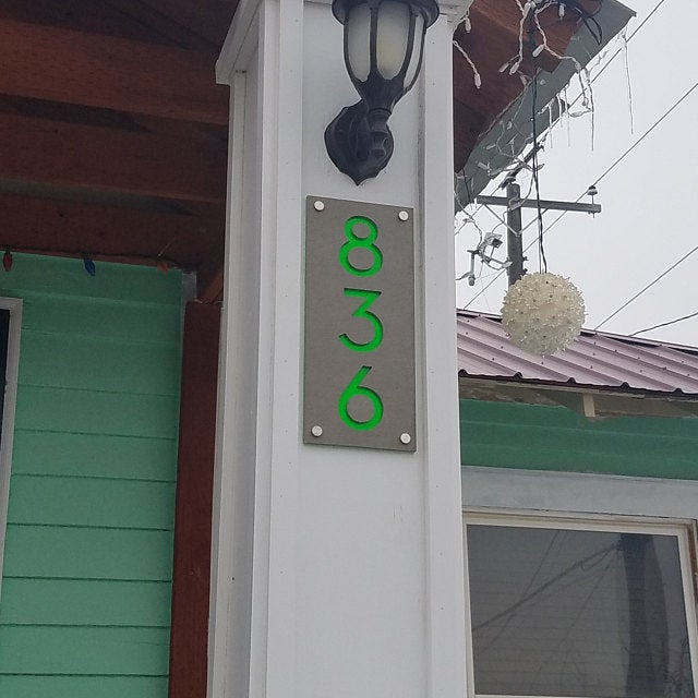 Concrete Address Plaque - Signs