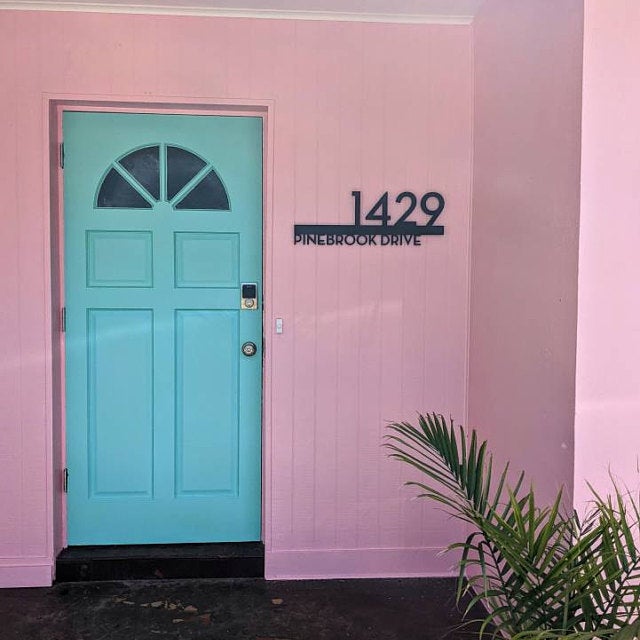 Underline House Numbers - LED Signs with Name / Address