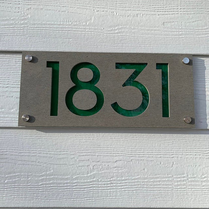 Concrete Address Plaque - Signs