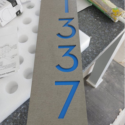 Concrete Address Plaque - Signs