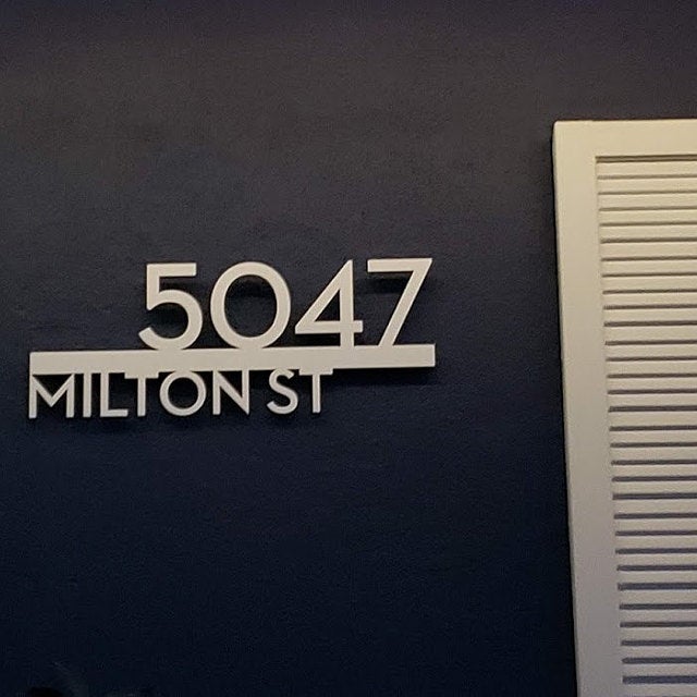 Underline House Numbers - LED Signs with Name / Address