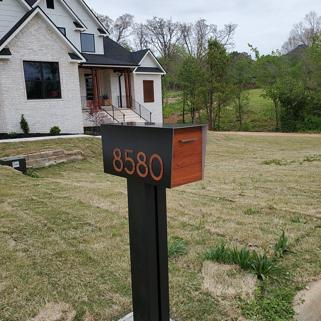 Modern Post Mounted Mailbox  - Contemporary Post Mounted Mailbox Type 4