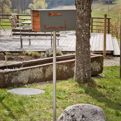Modern Post Mounted Mailbox  - Contemporary Post Mounted Mailbox Type 4