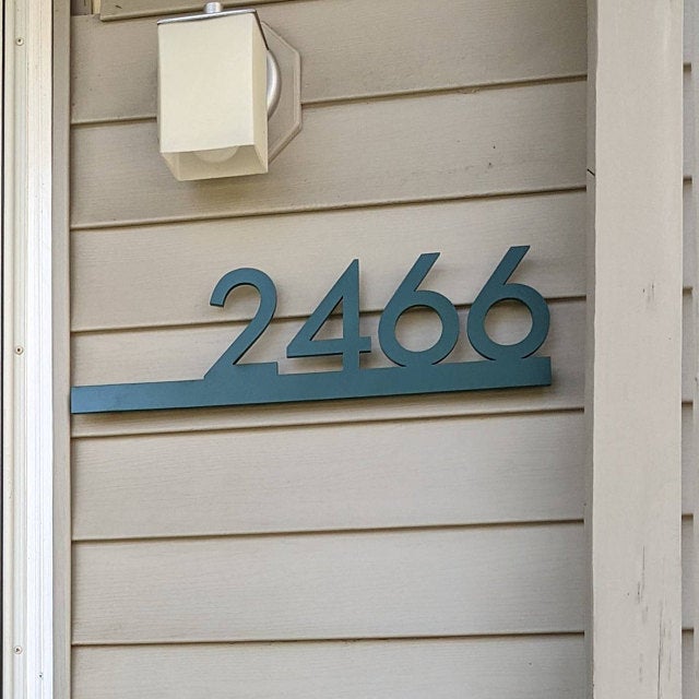 Underline House Numbers - LED Signs with Name / Address